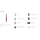 Стайлер Dyson  Airwrap Bluetooth I.D. HS08 Complete Long Red Velvet/Gold